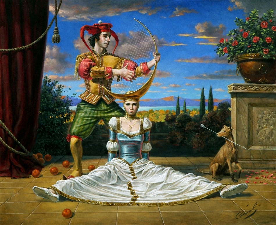 Spanish Archer Blues, 20"x24", oil on canvas, 2008 | 20"x24", limited edition of 100 | sense |
