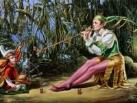 Lullaby for Butterfly King, 18"x34", oil on canvas | 18"x34", limited edition of 100 | illusions |